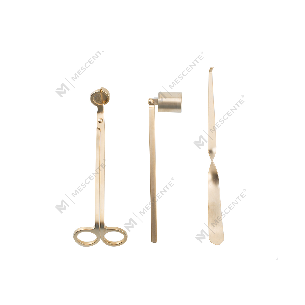 Ensemble éteignoir à mèche de bougie Mescente Gold avec coffret cadeau A991330-1