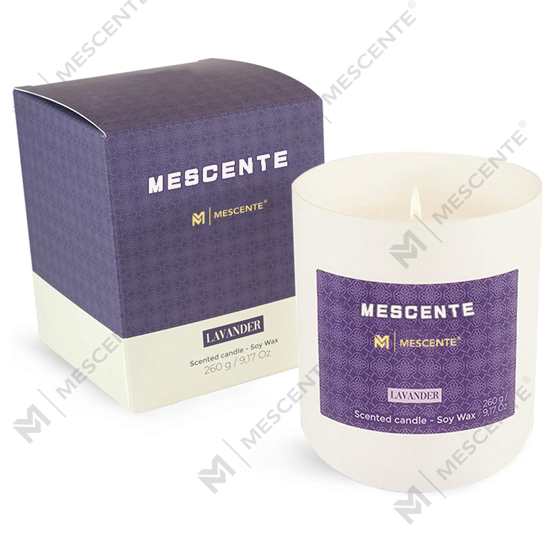 Mini bougies à base de soja M&Scent en pot Mason, Bougie parfumée en cire de soja en marbre avec emballage luxueux