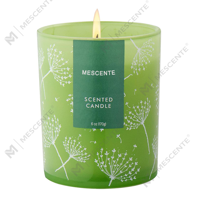 Exemple de bougie parfumée aromathérapeutique M&Scent en forme personnalisée, bougies parfumées aux fleurs séchées