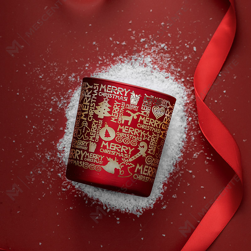 M&Scent Bougie parfumée de Noël sans fumée au parfum des fêtes, en coupe ciel étoilé, coffret cadeau fait main