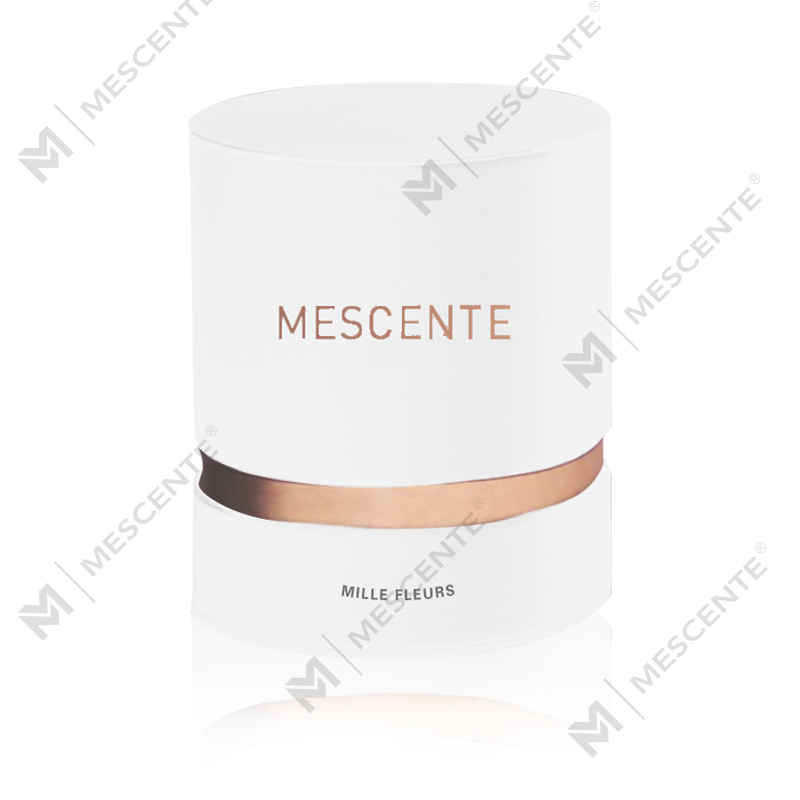 M&Scen Bougie parfumée de luxe personnalisée en verre mat avec mèche, durée de combustion 100 heures, bougies parfumées à marque privée