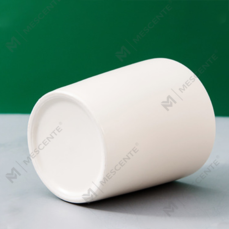 Bocaux en céramique personnalisés de luxe Bougies parfumées en cire de soja de marque privée étiquetées Citta avec fleurs séchées