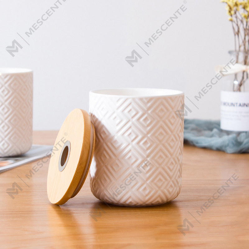 M&Scent Diffuseur à roseaux en verre décoratif et céramique ronde, 100 ml et 200 ml