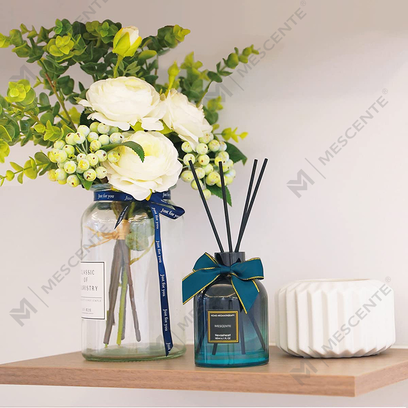 M&Scent Pas cher kit de recharge d’huile pour diffuseur à roseaux avec étiquette métallique 300 ml de qualité et luxueux