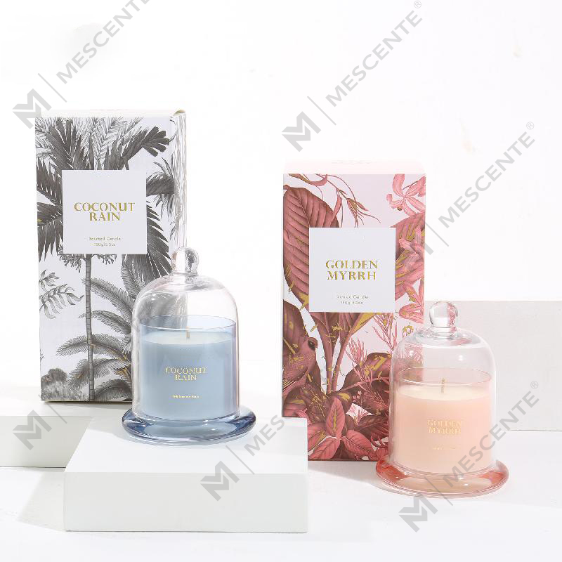 Coffrets de luxe en cire 100 % naturels avec logo personnalisé M&Scent, mini bougie pour la maison