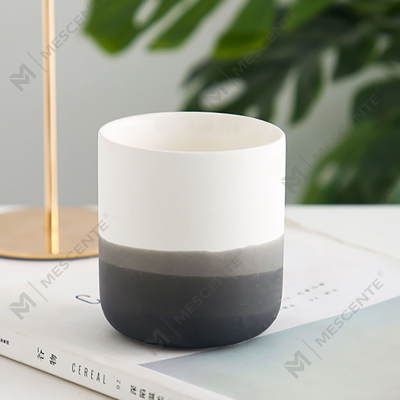 Bougeoir, lanternes et pots à bougies décoratifs en céramique bleu et blanc M&Scent