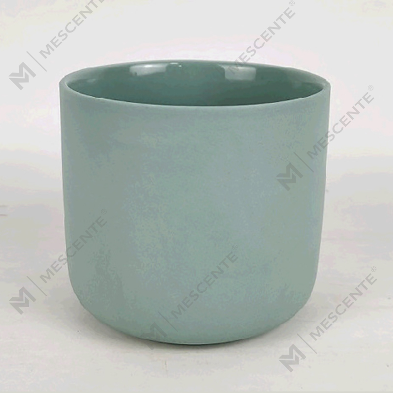 Grand pot à bougie de Noël givré blanc argenté personnalisé à 3 mèches avec couvercle en bambou