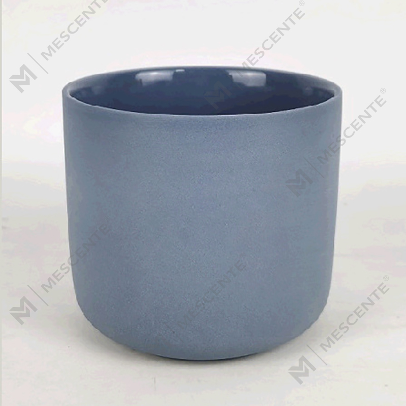 Grand pot à bougie de Noël givré blanc argenté personnalisé à 3 mèches avec couvercle en bambou