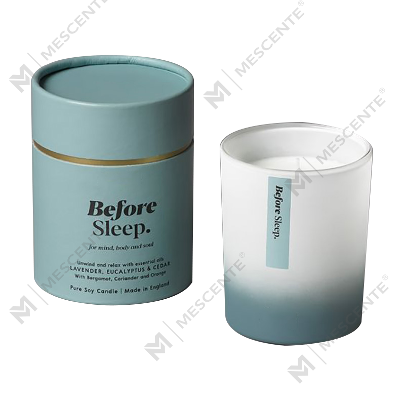 Bougies parfumées de luxe en cire de soja colorée avec mèche en bois, personnalisées en gros