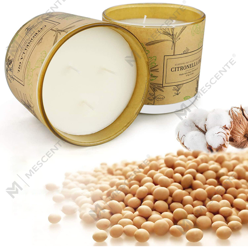 Ensembles de bougies d'aromathérapie parfumées à la citronnelle à 3 mèches pour jardin, terrasse, balcon, longue durée
