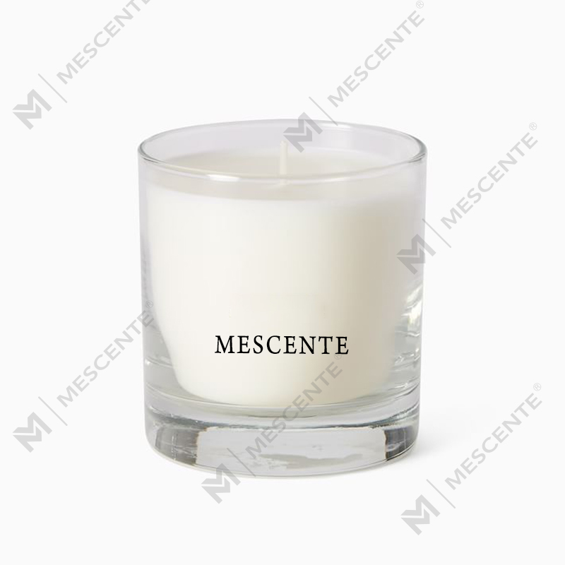 Ensemble de bougies parfumées à gâteau de fleurs sèches de grange blanche de Noël avec couvercle