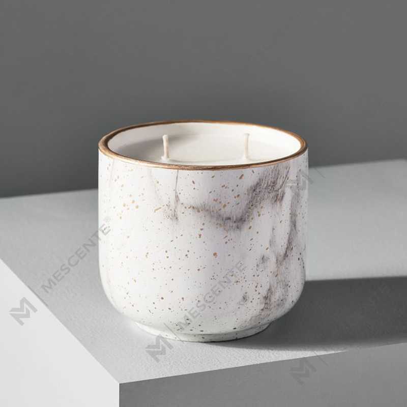 M&Scente Ensemble de bougies parfumées à double noyau en soja biologique personnalisées, produits pour la salle de bain et les soins du corps parfum au café