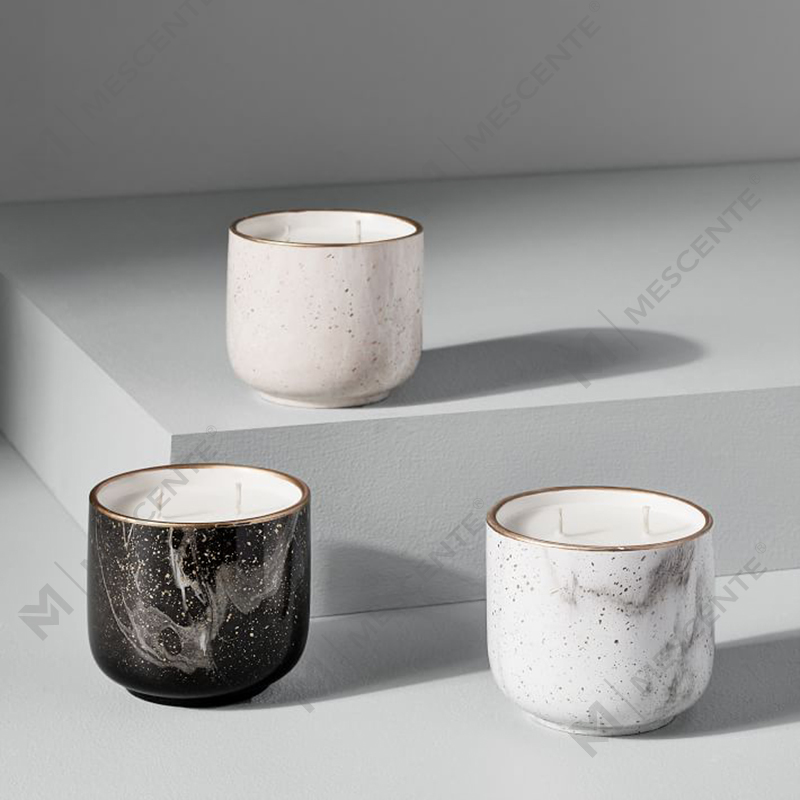 M&Scente Ensemble de bougies parfumées à double noyau en soja biologique personnalisées, produits pour la salle de bain et les soins du corps parfum au café