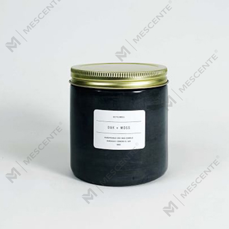 Bougie parfumée en pot en béton blanc personnalisé de haute qualité avec couvercle