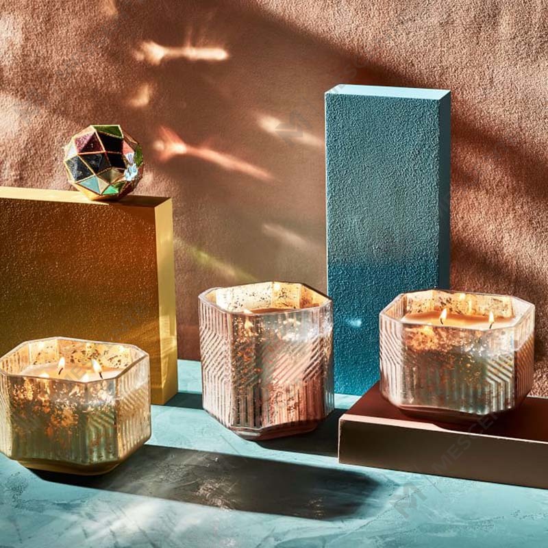 Bougies parfumées au mercure déco religieuses en cire de paraffine en verre personnalisées et bon marché en gros