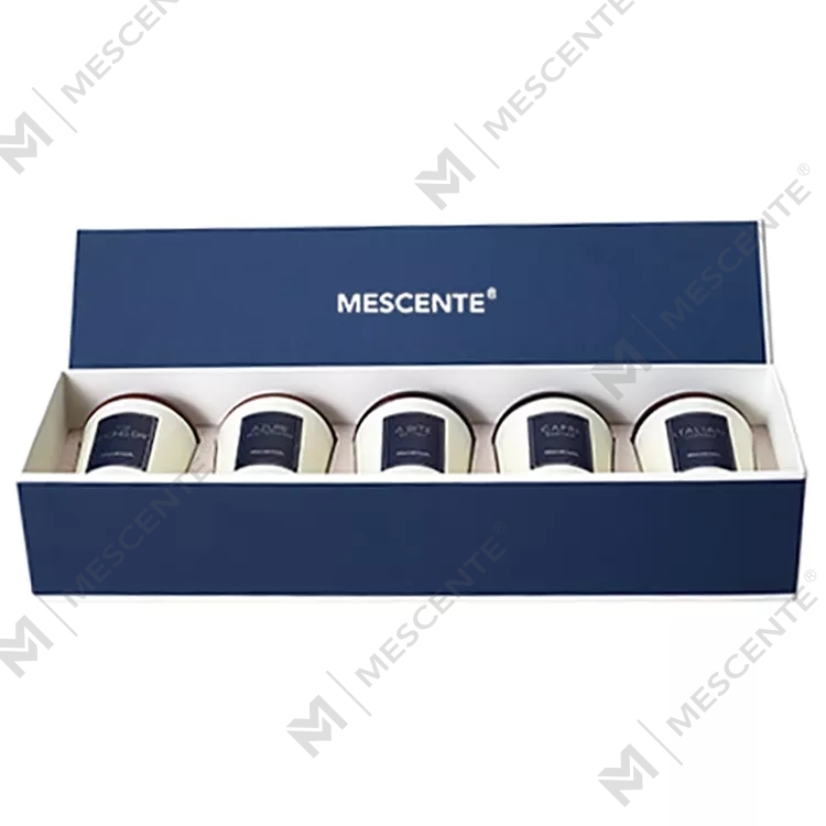 Bougies parfumées à l'huile parfumée de marque privée M&Scent en gros, luxe avec couvercle, bougie d'aromathérapie