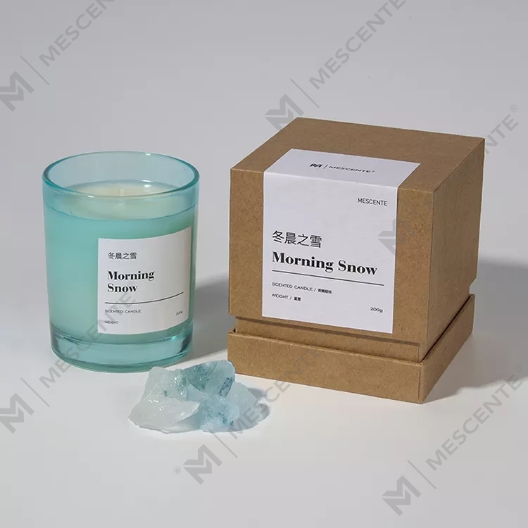 M&Scent Grandes bougies parfumées luxueuses avec cristaux, pour fêtes et parfum d'intérieur