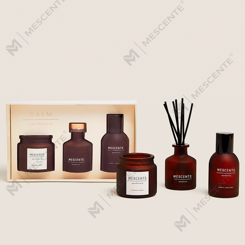 bougeoir en verre transparent de luxe personnalisé de marque privée, bougies parfumées en cire de soja avec couvercle