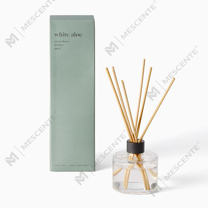 Diffuseur de roseaux à fleurs de luxe personnalisé M&Scent de marque privée avec boîte
