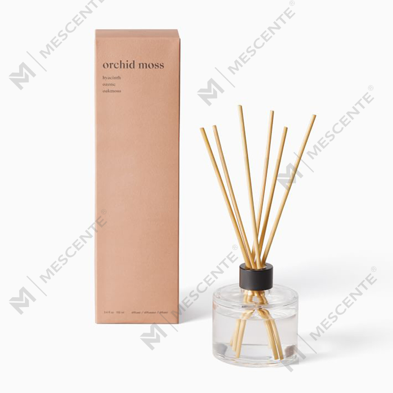Diffuseur de roseaux à fleurs de luxe personnalisé M&Scent de marque privée avec boîte