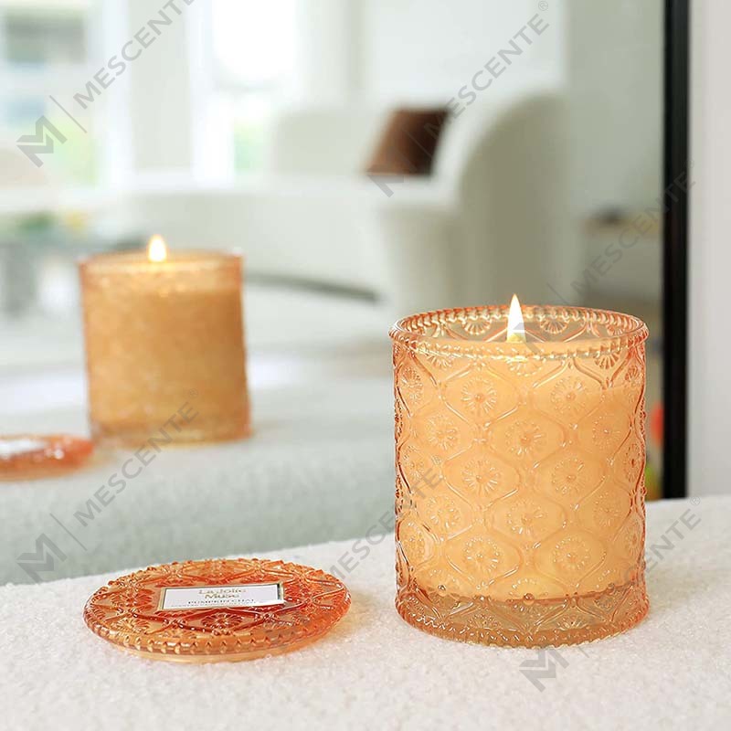 M&Scent Bougie de spa artisanale à la cire de soja, eucalyptus et menthe verte, parfum de fleurs séchées