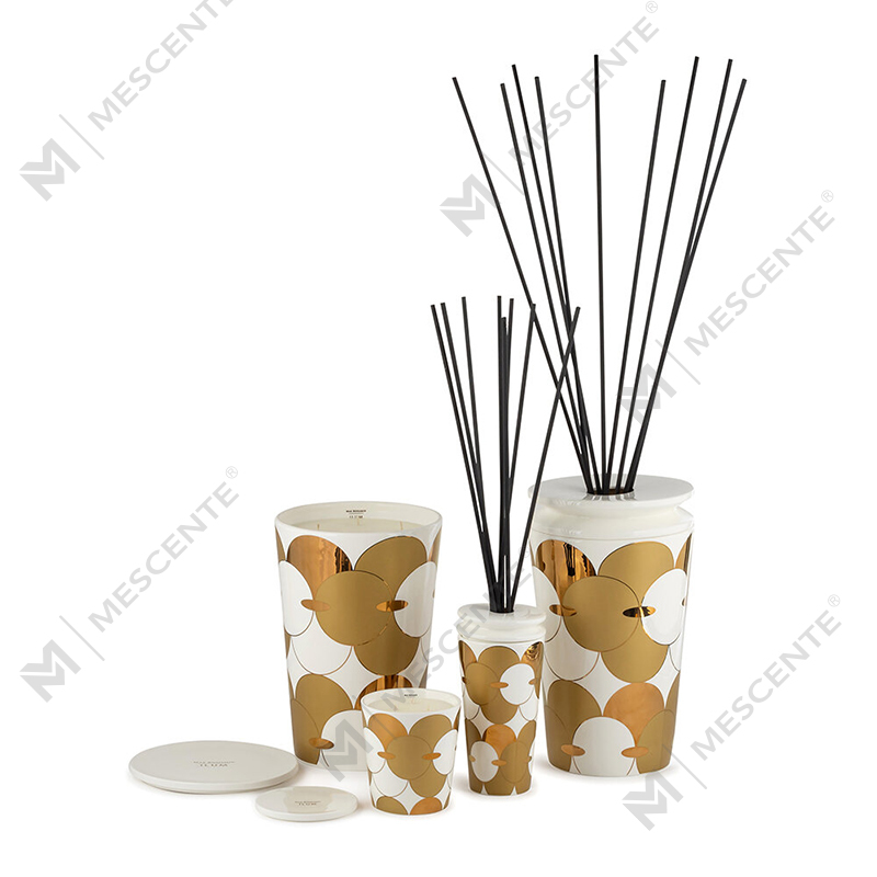 Coffret cadeau de bougies parfumées en cire de soja de luxe personnalisées de marque privée M&Scent en gros