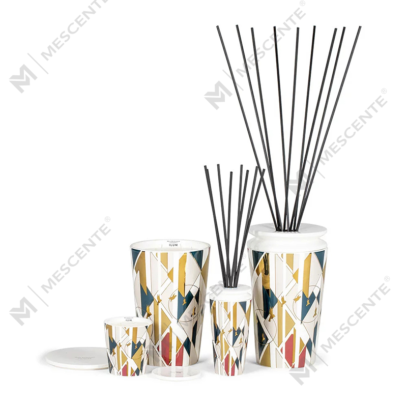 Coffret cadeau de bougies parfumées en cire de soja de luxe personnalisées de marque privée M&Scent en gros