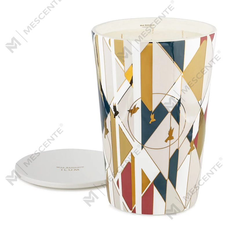 Coffret cadeau de bougies parfumées en cire de soja de luxe personnalisées de marque privée M&Scent en gros