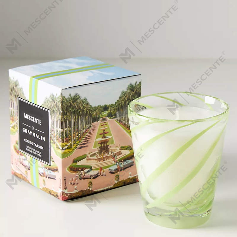 Bougies parfumées de mariage personnalisées en cire de soja blanche de luxe M&Scent avec logo