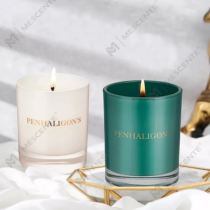 Bougies parfumées d'aromathérapie à la cire de soja parfumée au chakra de cristal de guérison spirituelle de luxe et de marque privée