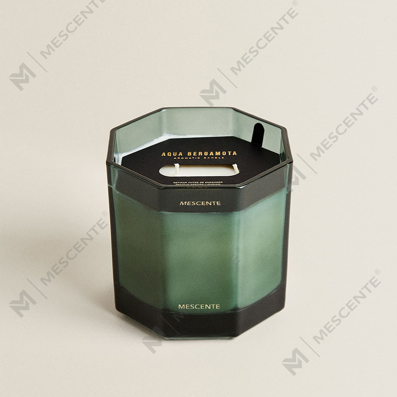 M&Scent usine personnalisée bougie parfumée en cire de soja naturelle avec étiquette privée en pot en verre