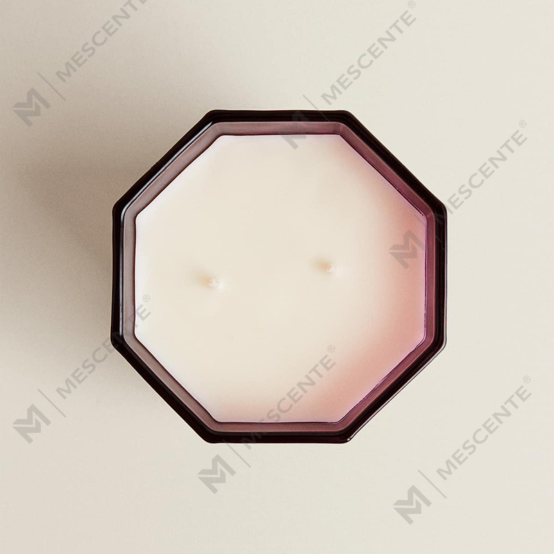 Bougies parfumées de Noël de luxe M&Scent, bougies aromathérapeutiques en cire de soja dans un pot en verre noir, coffret cadeau