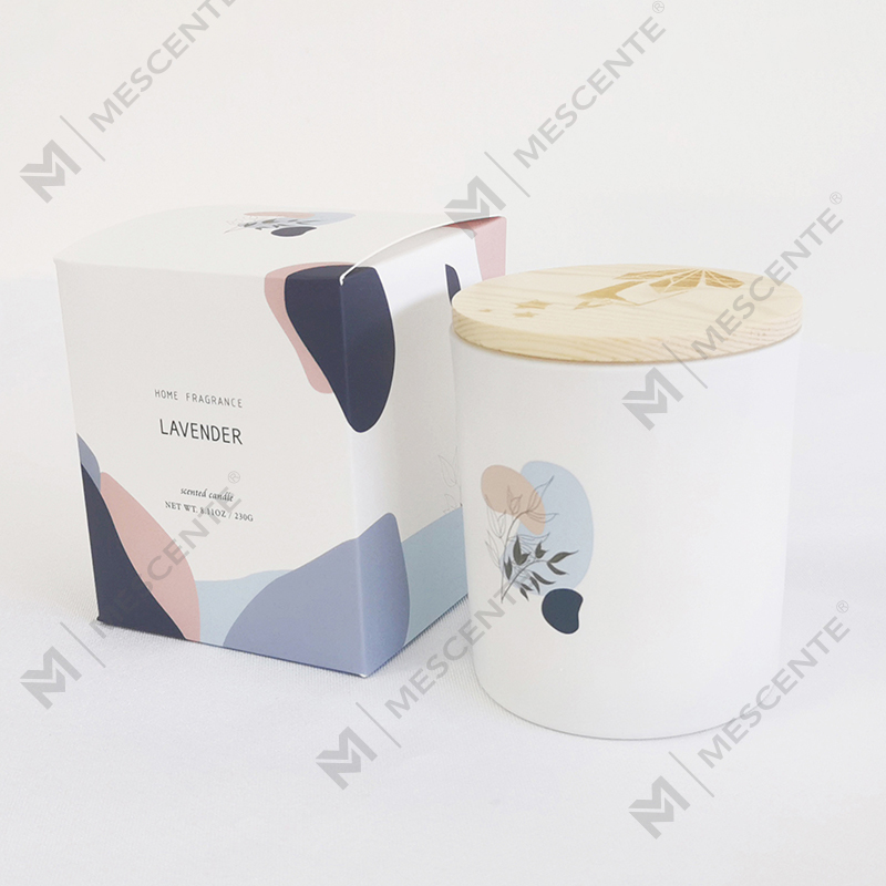 Bougies de soja parfumées à l'arôme 100 % naturel de haute qualité M&Scent Multiple dans un pot en verre avec couvercle