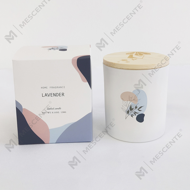 Bougies de soja parfumées à l'arôme 100 % naturel de haute qualité M&Scent Multiple dans un pot en verre avec couvercle