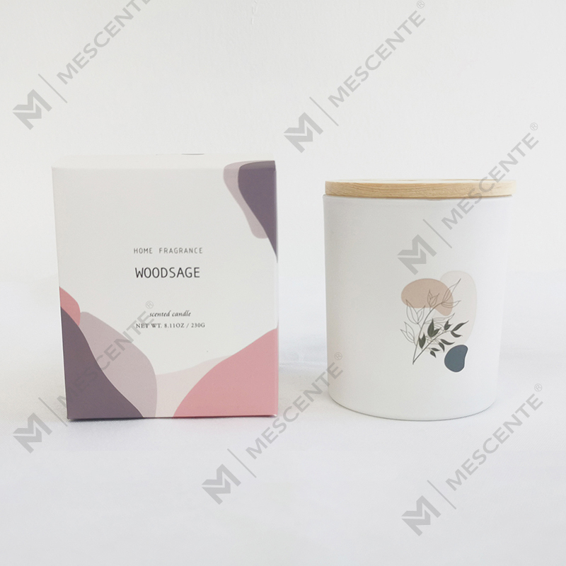 Bougies de soja parfumées à l'arôme 100 % naturel de haute qualité M&Scent Multiple dans un pot en verre avec couvercle