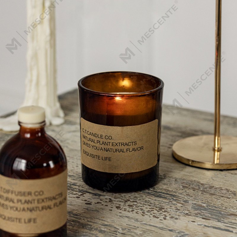 Diffuseur à roseaux de luxe M&Scent pour la maison et ensemble de bougies parfumées avec emballage en boîte