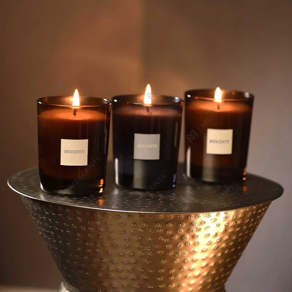 M&Scent Petite boîte funéraire personnalisée aromatique, avec bougie en béton transparente en forme de cœur sans goutte de cire